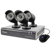 Swann 4-Channel 4400 AHD 720p 500GB Surveillance DVR with 4 x PRO-A850 Black Bullet Cameras - SWDVK-444004-US