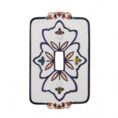 Amerelle European Cottage 1 Toggle Wall Plate - White - 8362T