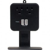 GE 2 USB/2 AC Surge Protector with Charging Shelf - 14912