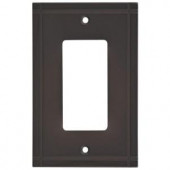Stanley-NationalHardware Ranch 1 Gang GFCI Wall Plate - Oil Rubbed Bronze - V8073 SGL GFCI PLTORB RA