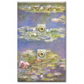 ArtPlates Monet Water Lilies 2 Cable Wall Plate - DCAB-14