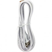 GE 8 ft. White Replacement Cord Set with Polarized Plug on One End - 54475
