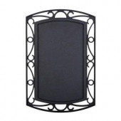 HamptonBay Wireless or Wired Door Bell, Black with Scroll Metal Accent - HB-7616-02