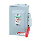 Siemens Heavy Duty 30 Amp 600-Volt 3-Pole Outdoor Non-Fusible DC Photovoltaic Rated Safety Switch - US2:HNF361RPV