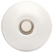  Wired Lighted Stucco Door Bell Push Button, White for Prime Chime Door Bell Kit - ECSBWH
