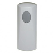 Honeywell Add-on / Replacement Wireless Door Chime, White, Push Button-Compatible w/Honeywell 100 Series Chimes - RPWL100A