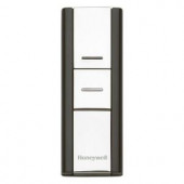 Honeywell Add-on or Replacement Push Button, Silver/Black, Compatible with 300 Series and Decor Door Chimes - RPWL303A