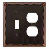 CreativeAccents Imperial 2 Toggle Wall Plate - Antique Bronze - 3006AZ