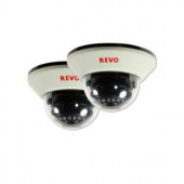 Revo 1200 TVL Indoor Dome Surveillance Camera with 100 ft. Night Vision and BNC Conversion Kit (2-Pack) - RCDS30-4BNDL2N