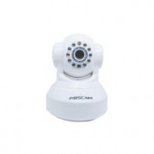 Foscam Wireless 480p Indoor Dome Shaped Pan/Tilt IP Security Camera - White - FI8918W-WHT