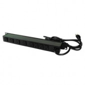 Wiremold 6 ft. 8-Outlet Rackmount Power Strip with Lighted On/Off Switch - J08B0B