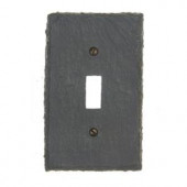 Amerelle Faux Slate 1 Toggle Wall Plate - Grey - 8345TG