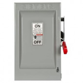 Siemens Heavy Duty 60 Amp 240-Volt 3-Pole Indoor Fusible Safety Switch with Neutral - HF322N