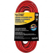Cerrowire 50 ft. 14/3 Stay Plug Extension Cord - Red - 630-34033BR