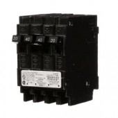 Siemens Triplex Two Outer 20 Amp Single-Pole and One Inner 40 Amp Double-Pole-Circuit Breaker - Q22040CT