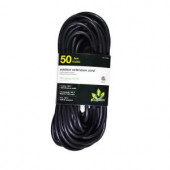 PowerByGoGreen 50 ft. 16/3 SJTW Outdoor Extension Cord - Black - GG-13750BK