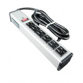 Wiremold 6 ft. 6-Outlet Compact Power Strip with Lighted On/Off Switch - UL207BC