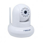 Foscam Wireless 720p Indoor Plug and Play IP Video Surveillance Camera - White - FI9821PW