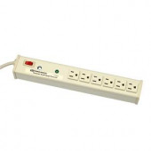 Wiremold 15 ft. 6-Outlet Computer Grade Surge Strip with Lighted On/Off Switch - M6BZ-15