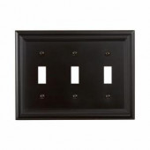 Amerelle Continental 3 Toggle Wall Plate - Oil Rubbed Bronze - 94TTTORB