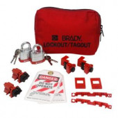 Brady 120/277-Volt Breaker Lockout Pouch with Steel Padlocks and Tags - 99303