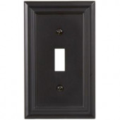 Amerelle Continental 1 Toggle Wall Plate - Oil Rubbed Bronze - 94TORB