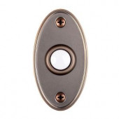 HamptonBay Wired Lighted Door Bell Push Button, Mediterranean Bronze - HB-626-02