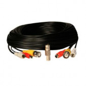 SecurityLabs 50 ft. RCA Audio / BNC Video / 2.1mm DCPower Extension Cable - Black - SLA41