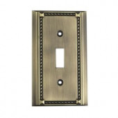 TitanLighting 1 Decorator Wall Plate - Antique Brass - TN-7450
