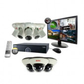 Revo 16-Channel 2TB 960H DVR Surveillance System with (8) 1200 TVL 100 ft. Night Vision Cameras and 21.5 in. Monitor - R165D3IT5IM21-2T