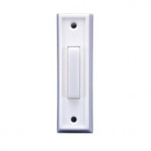 IQAmerica Wired Lighted Doorbell Push Button - Plastic White - DP-1110A