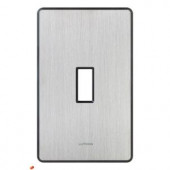 Lutron Fassada 1 Gang Toggle Wall Plate - Stainless Steel - FW-1-SS