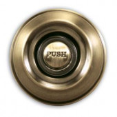 HeathZenith Wired Lighted Push Button in Antique Brass Finish - DW-955