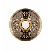 HamptonBay Wired Lighted Door Bell Push Button, Aged Brass - HB-628-02