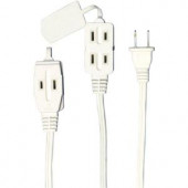 Axis 12 ft. 3-Outlet Indoor Extension Cord - White - 45507