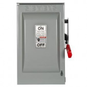 Siemens Heavy Duty 60 Amp 600-Volt 3-Pole Outdoor Non-Fusible Safety Switch - HNF362R