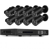 Amcrest 1080P Tribrid HDCVI 8CH 3TB DVR Security Camera System with 8 x 2.1MP Bullet Cameras - Black - AMDV10808M-8B-B