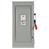 Siemens Heavy Duty 100 Amp 600-Volt 3-Pole Indoor Fusible Safety Switch with Neutral - HF363N