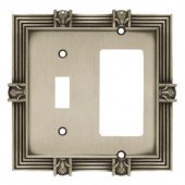 Brainerd Pineapple 1 Toggle and 1 Blank Wall Plate - 64466