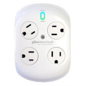 360Electrical Revolve Surge Protector with 4 Rotating Outlets - 36036