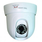 NightOwl Wired 600 TVL Dome Pan and Tilt Indoor Camera - White - CAM-PT624-W