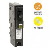 SquareD Homeline 20 Amp Single-Pole Plug-On Neutral CAFCI Circuit Breaker - HOM120PCAFIC