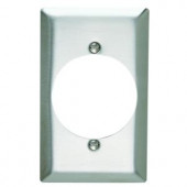  1-Gang 1 Power Outlet Wall Plate - Stainless Steel - SL724CC10