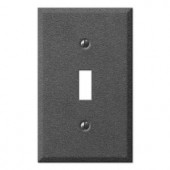 CreativeAccents Steel 1 Toggle Wall Plate - Antique Pewter - 9TAP101