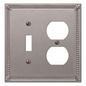 CreativeAccents Imperial 2 Toggle Wall Plate - Brushed Nickel - 3006BN