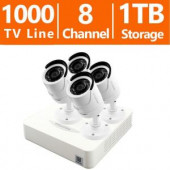 LaView 8-Channel 960H Surveillance System with 1TB HDD and (4) 1.3MP High Resolution Camera - LV-KDV2804W1-1TB