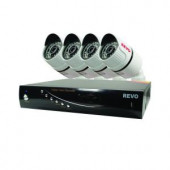 Revo Wired T-HD 4-Channel 1TB DVR Surveillance System with 4 T-HD 1080p Bullet Cameras - RT41B4G-1T