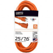 Cerro 25 ft. 16-3 SJTW Extension Cord - 727-16302560