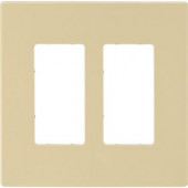 CooperWiringDevices 2 Switch Decorator Duplex Nylon Wall Plate - Ivory - PJS262V-L