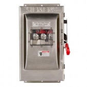 Siemens Heavy Duty 60 Amp 600-Volt 3-Pole type 4X Fusible Safety Switch with Window - HF362SW